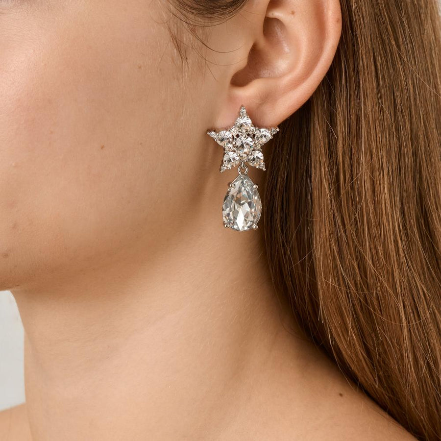 Hydra SS Crystal Earrings