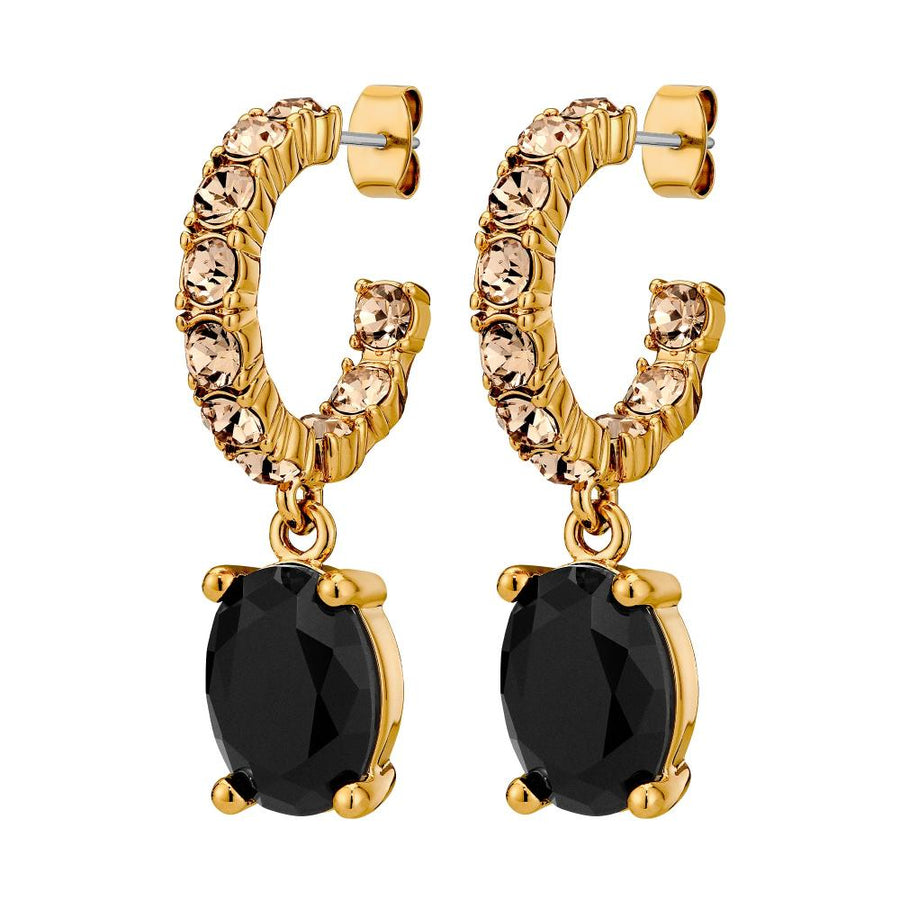 Barbara SG Black/Golden Earrings