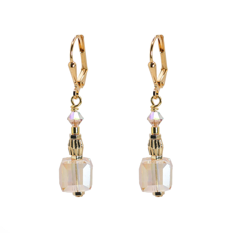 AMARA Cube Earrings- Gold Short