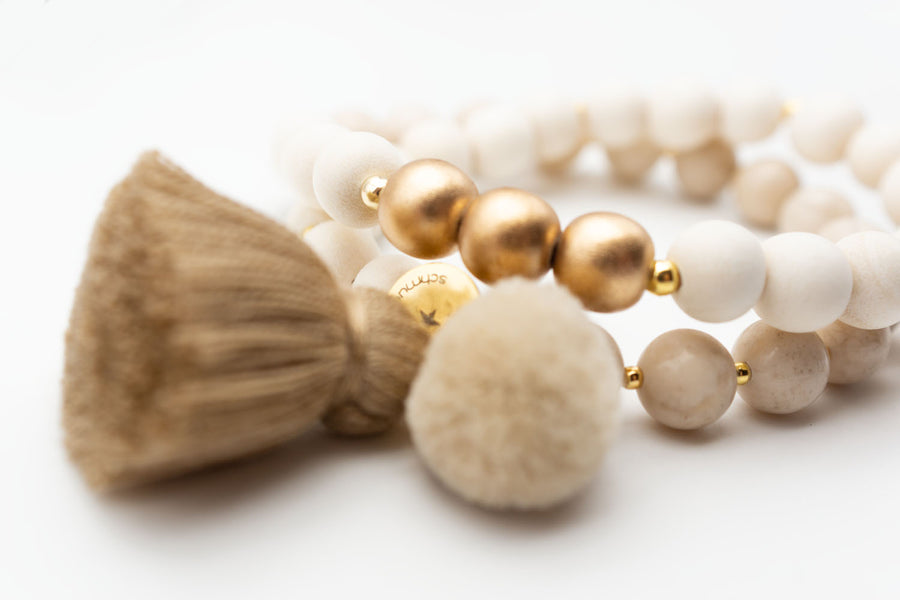 Mala Twin Pearl Bracelet