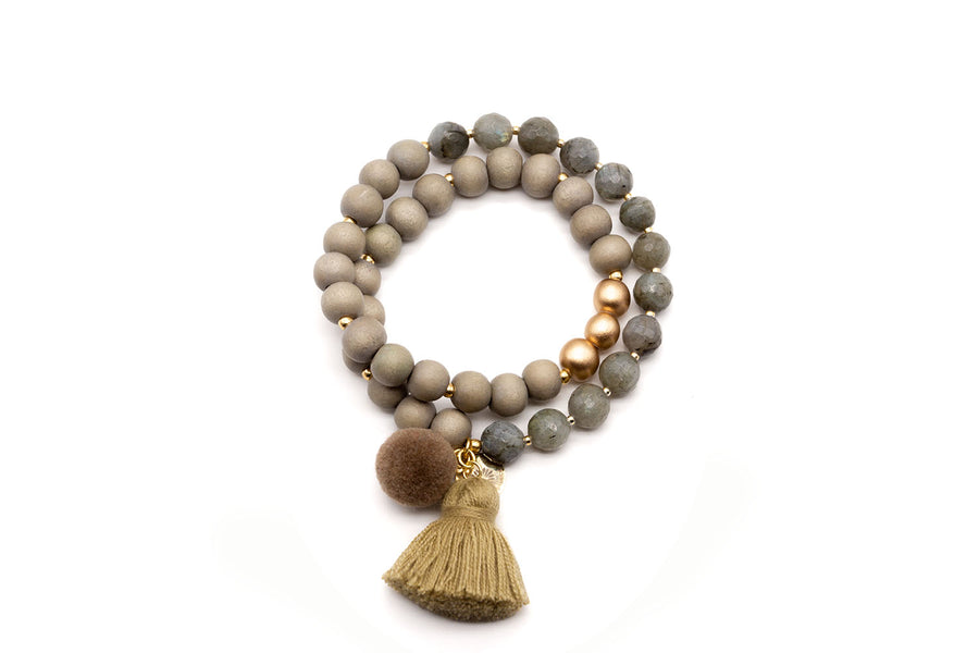 Mala Twin Salvia Bracelet