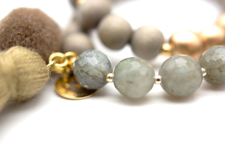 Mala Twin Salvia Bracelet