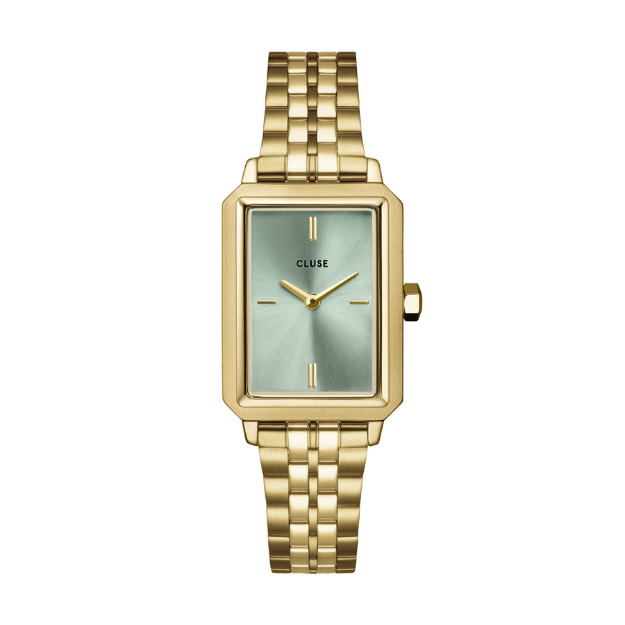 Cluse Fluette Watch Steel, Sage Green, Gold