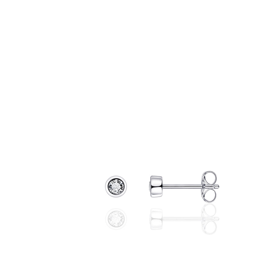 Small Bold Band Stud Earrings