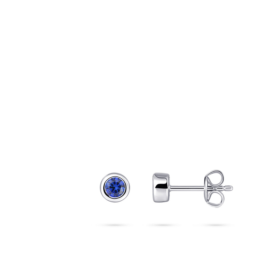 Blue Bold Band Stud Earring