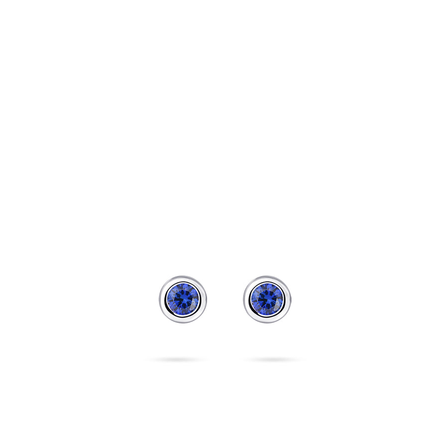 Blue Bold Band Stud Earring