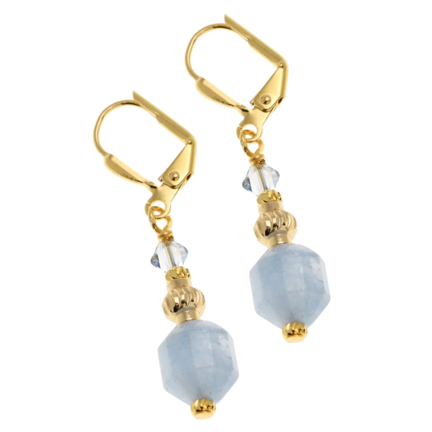 Athena Azure Earrings- Short