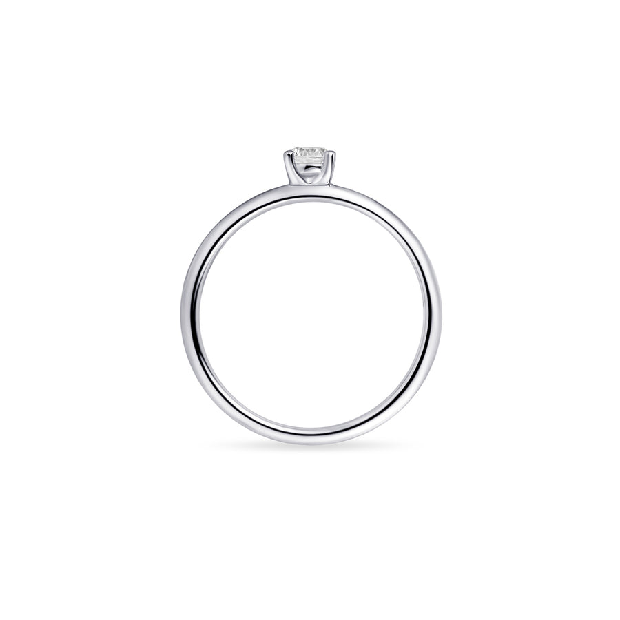 Thin Solitaire Ring