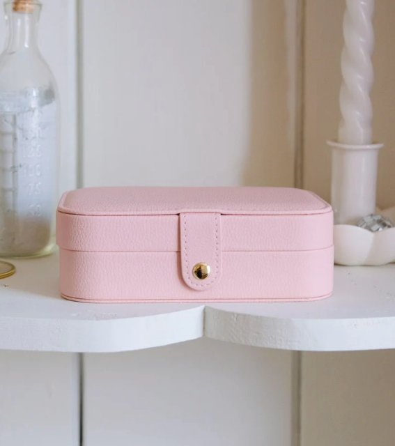 Brigitte Leather Travel Jewelry Box